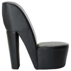 shumee fekete magas sarkú cipő formájú műbőr szék