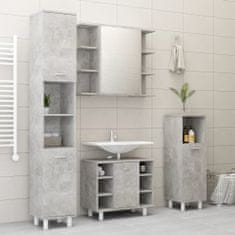 Greatstore betonszürke forgácslap fürdőszobaszekrény 30 x 30 x 95 cm