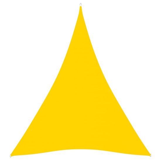 shumee sárga háromszögű oxford-szövet napvitorla 5 x 7 x 7 m