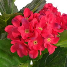 shumee műhortenzia virágcseréppel 60 cm piros