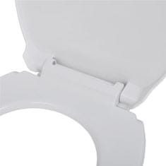 shumee 2 db fehér műanyag WC ülőke lassan csukódó fedéllel