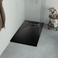 Greatstore fekete SMC zuhanytálca 100 x 80 cm