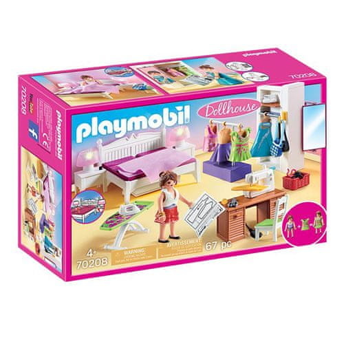 Playmobil Hálószoba varrósarokkal , Babaházak és kiegészítők, 67 db