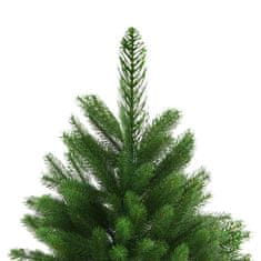 Vidaxl zöld megvilágított műkarácsonyfa gömb szettel 240 cm 3077729