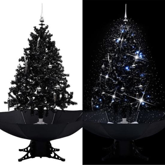 shumee fekete PVC havazó karácsonyfa ernyő alakú talppal 140 cm