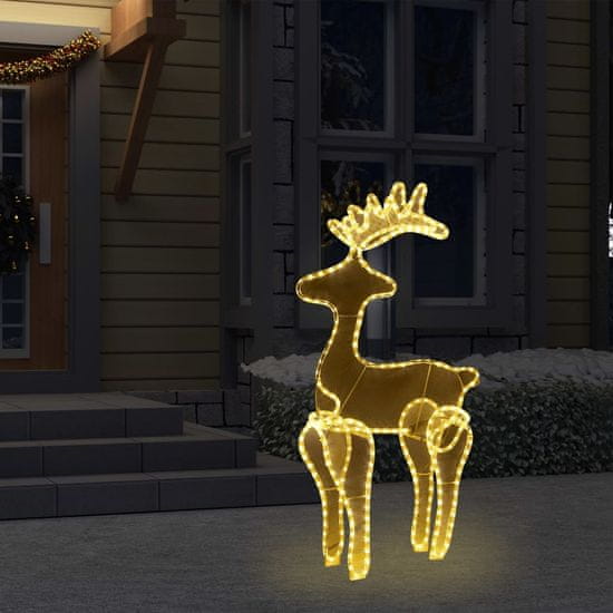 Greatstore rénszarvas karácsonyi dísz hálóval 306 LED-del 60 x 24 x 89 cm