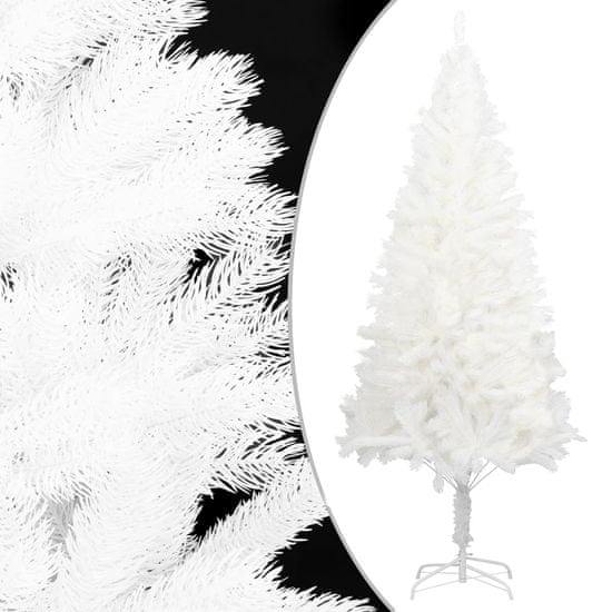 shumee fehér műkarácsonyfa élethű tűlevelekkel 240 cm