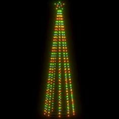 shumee kúp alakú karácsonyfa-dekoráció 400 színes LED-del 100 x 360 cm
