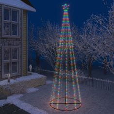 Greatstore kúp alakú karácsonyfa 752 színes LED-del 160 x 500 cm