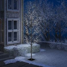 shumee cseresznyevirágos karácsonyfa 1200 db hideg fehér LED-del 400cm