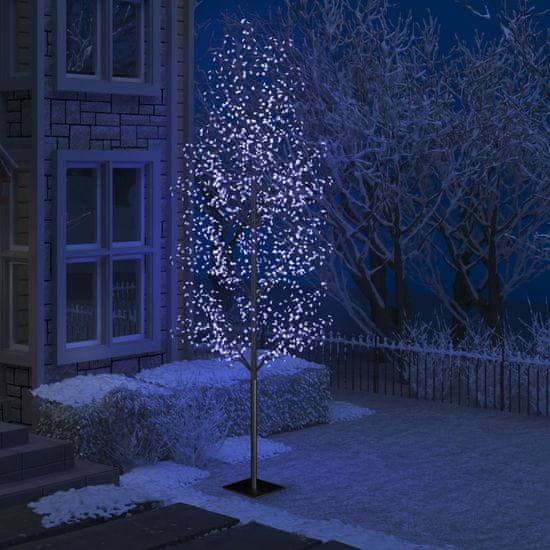shumee cseresznyevirágos karácsonyfa 1200 db kék LED-del 400 cm
