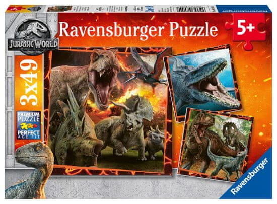 Ravensburger Jurassic World: Bukott Birodalom, 3x49 db
