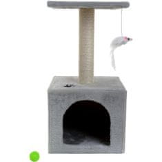 Mersjo Egyetlen macskakaparó világosszürke + labda ingyen