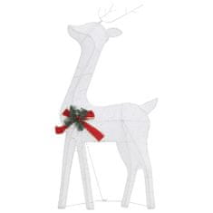 shumee ezüst hideg fehér hálós karácsonyi rénszarvascsalád 270x7x90 cm