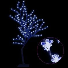 shumee cseresznyevirágos karácsonyfa 128 db kék LED-del 120 cm