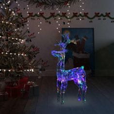 shumee akril rénszarvasos karácsonyi dekoráció 90 LED-del 60x16x100 cm