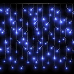 shumee 8 funkciós kék LED-es jégcsapfényfüggöny 400 LED-del 10 m