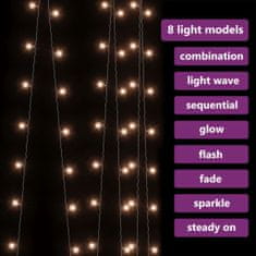 shumee 8 funkciós meleg fehér LED-es fényfüggöny 300 LED 3 x 3 m