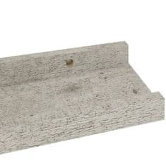 Greatstore 2 db betonszürke fali polc 40 x 9 x 3 cm