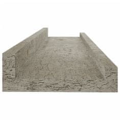 Greatstore 2 db betonszürke fali polc 40 x 9 x 3 cm