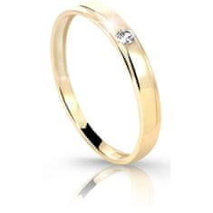 Cutie Diamonds Sárga arany gyűrű gyémánttal DZ6707-1617-00-X-1 (Kerület 55 mm)