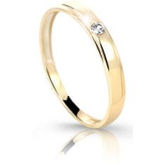 Cutie Diamonds Sárga arany gyűrű gyémánttal DZ6707-1617-00-X-1 (Kerület 49 mm)