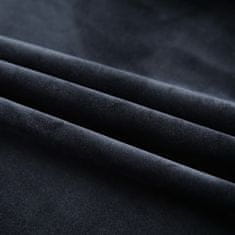Vidaxl 2 db fekete bársony sötétítőfüggöny kampókkal 140 x 225 cm 134493