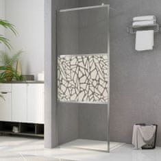 Greatstore zuhanyfal kőmintás ESG üveggel 100 x 195 cm