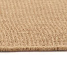 shumee természetes színű juta szőnyeg latex hátoldallal 80 x 160 cm