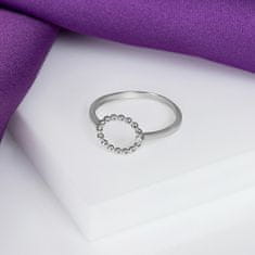 Brilio Silver Modern aranyozott gyűrű átlátszó cirkónium kővel RI009Y (Kerület 52 mm)