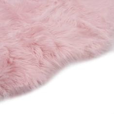 shumee rózsaszín műbáránybőr szőnyeg 60 x 90 cm