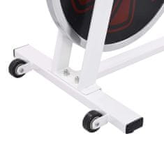Greatstore fehér-piros edző/szobabicikli pulzusmérővel