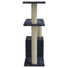 Greatstore sötétszürke macskabútor szizál kaparófákkal 70 cm