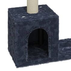 Greatstore sötétszürke macskabútor szizál kaparófákkal 60 cm