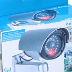 GRUNDIG Ezüst hamis kamera LED - golyóval