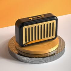 DUDAO Dudao Y13s Retro hordozható vezeték nélküli Bluetooth 5.0 hangszóró - Fekete/Arany