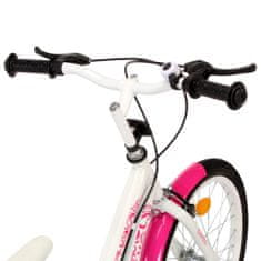 Greatstore rózsaszín és fehér gyerekkerékpár 24"