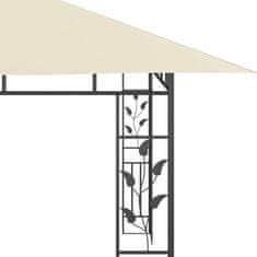 shumee krémszínű pavilon szúnyoghálóval 4 x 3 x 2,73 m 180 g/m²