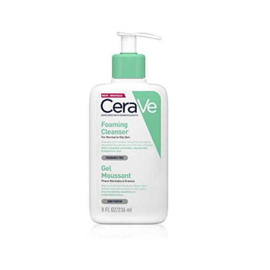 CeraVe Tisztító habzó gél normál és zsíros bőrre (Foaming Cleanser)