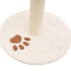 Greatstore bézs/barna macskabútor szizál kaparófával 40 cm