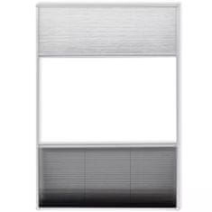 Greatstore pliszé ablak szúnyogháló árnyékolóval alumínium 160 x 80 cm