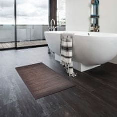 Greatstore 4 db sötétbarna bambusz fürdőszobaszőnyeg 60 x 90 cm