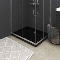 shumee téglalap alakú fekete ABS zuhanytálca 70 x 90 cm