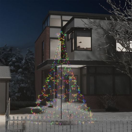 shumee karácsonyfa fémoszloppal és 500 színes LED-del 3 m