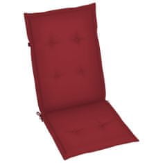 shumee 2 db dönthető tömör akácfa kerti szék párnával