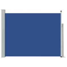 Greatstore kék kihúzható oldalsó teraszi napellenző 140 x 500 cm