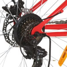 Greatstore 21 sebességes piros mountain bike 26 hüvelykes kerékkel 36 cm