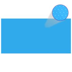 shumee Négyszögletes medence takaró fólia 732 x 366 cm-es PE kék