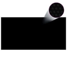 shumee fekete és kék napelemes lebegő PE medencefólia 975 x 488 cm