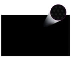 shumee fekete, négyszögletes PE medencetakaró 500 x 300 cm